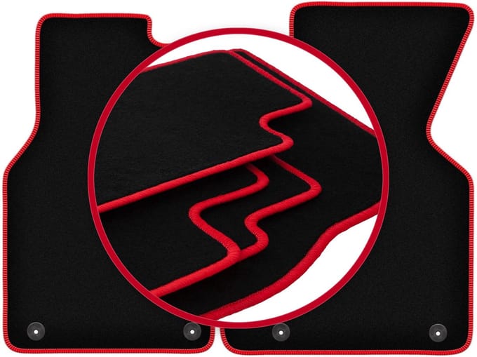 CARLUX-RED automatten voor: Volkswagen Transporter T4 Multivan bestelwagen (1993-2001)