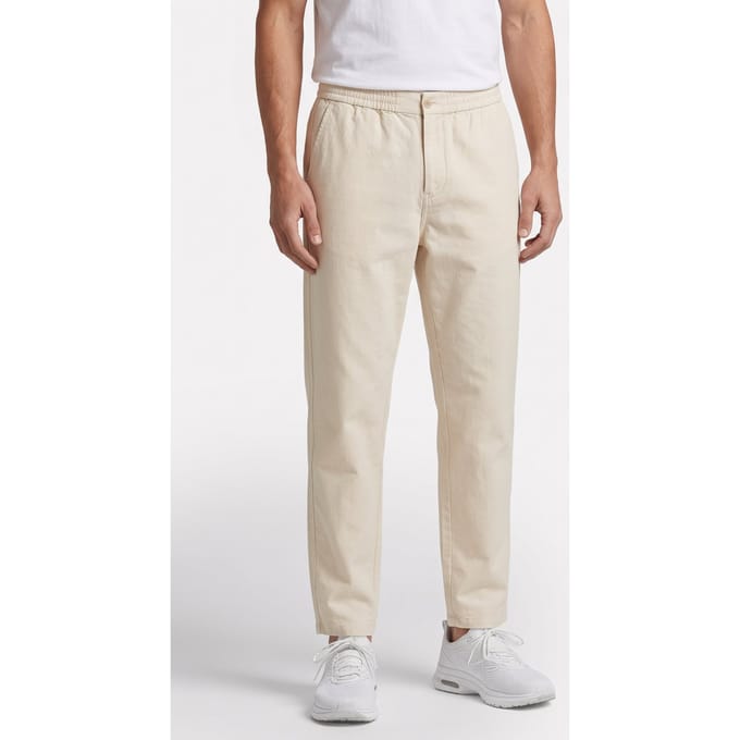 ARKET Elmer Loose Lin Trousers Beige Taglia: 52 | Pantaloni Outlet | Uomo | Marrone