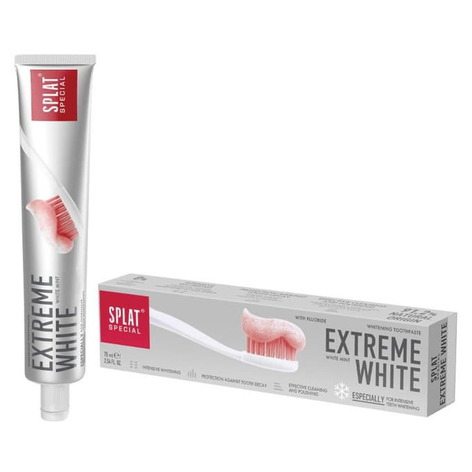 Dentifrice SPLAT Extreme White blanchissant intensif avec fluor 75 ml
