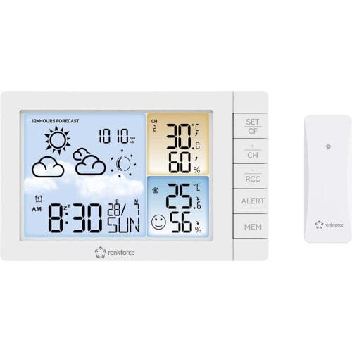Renkforce RF-4883634 Digitaal weerstation Aantal sensoren max.: 3 stuk(s)