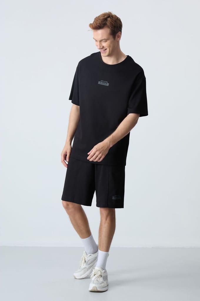 Heren Oversized T-Shirt en Short Set