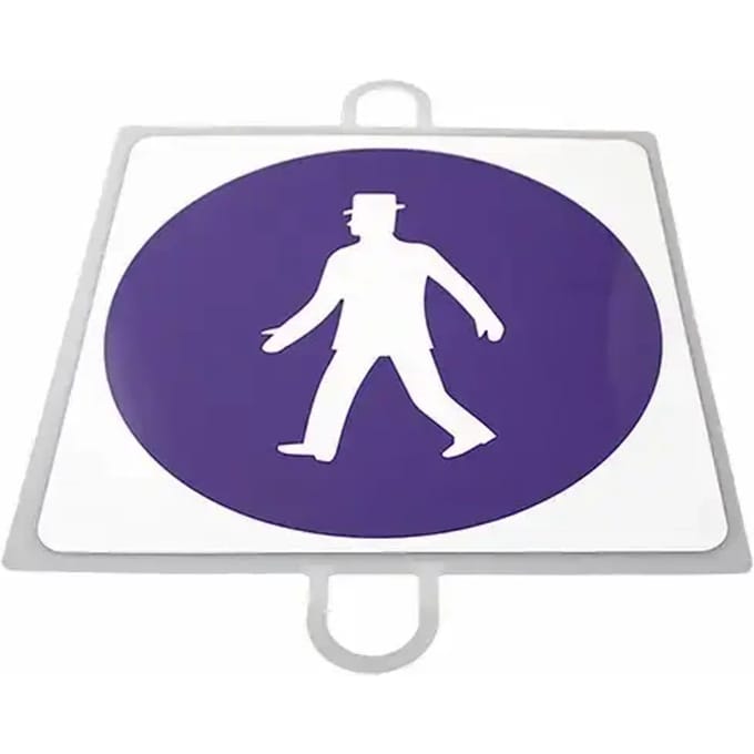 Verkeersbordverplichting nr. 3 (voetganger)