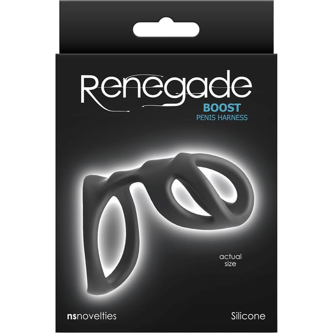 Pipedream - Renegade Boost Penis Harness - Zwart