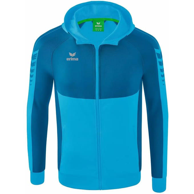 Erima Six Wings Trainingsjack Met Capuchon Heren - Curaçao | Maat: M