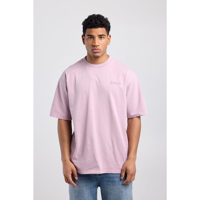 America Today Edo Old Rose Maat: S | Basic T-Shirts Outlet | Heren | Roze