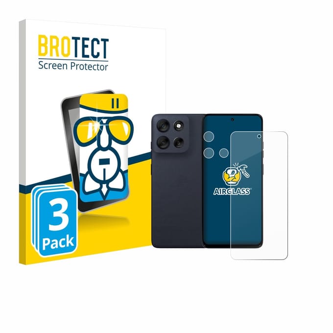 Screenprotector 3 Stuks voor Motorola Moto G56 (Voor+Camera) Beschermglas transparant