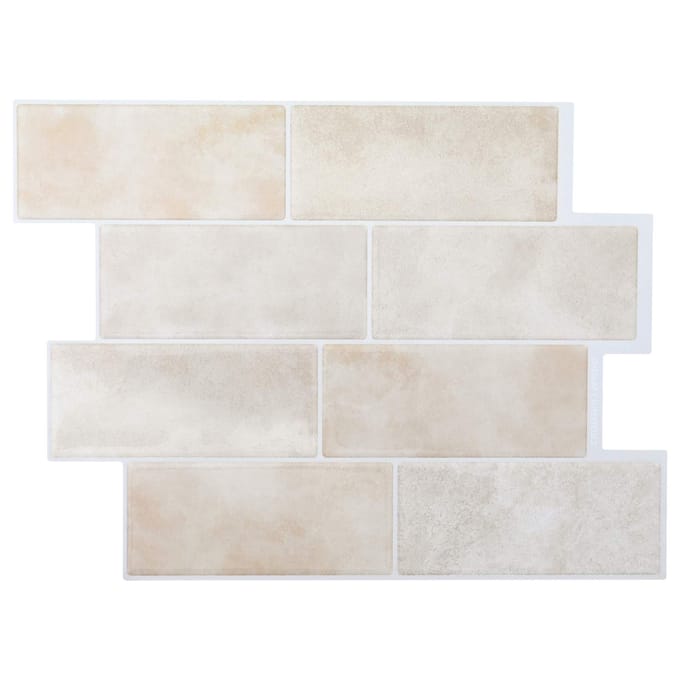 vidaXL - Subway - tegel - 10 - st - Beige - marmer - 29 - x - 21 - cm - Polyurethaan - en - PET