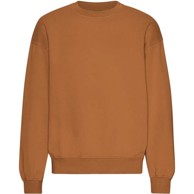 Oversized sweatshirt met ronde hals Colorful Standard Organic Ginger Brown