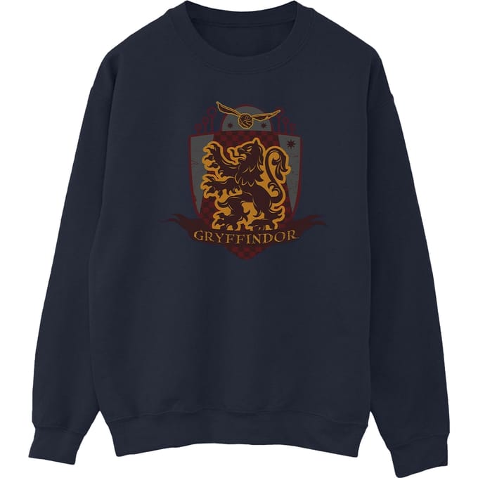 Harry Potter Heren Gryffindor borstembleem Sweatshirt (Marineblauw)