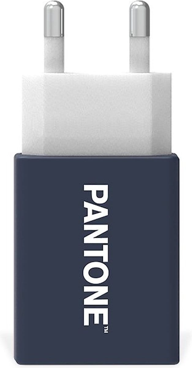 Lichtnetadapter met 1 USB poort, Blauw - Celly | Pantone