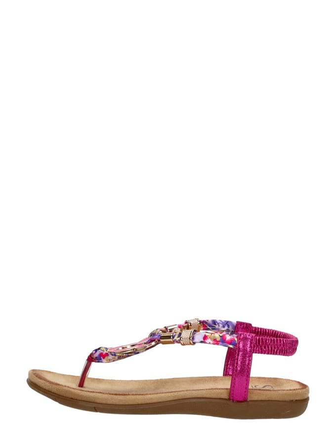SUB55 Sandalen Plat Sandalen Plat - Fuchsia - Maat 43