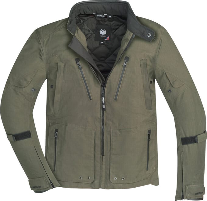 Merlin Exile D3O Explorer Dark Khaki Textiele Motorjas
