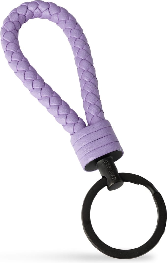SERASAR Leren Sleutelhanger [Strong], Paars, Fob voor Iedereen