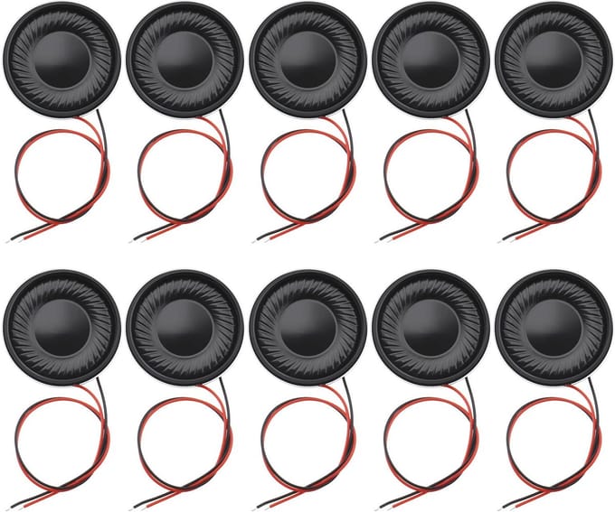 Store_8 - Interne Luidsprekers - Mini-luidsprekers voor DIY - Zwart - Magnetische Luidsprekers - 10 stuks 2 W - Geschikt voor Elektronische Project...
