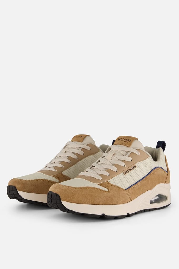 Skechers UNO - STACRE 2.0 Heren Sneakers - Sand