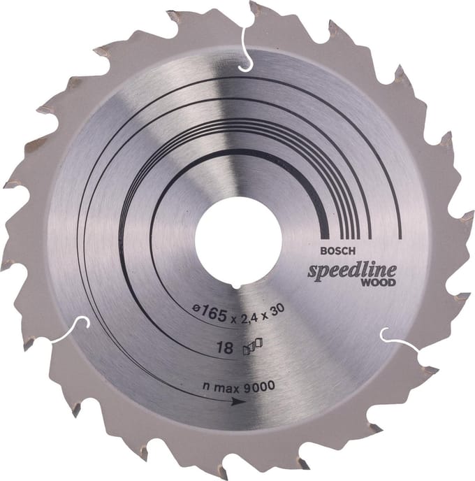 Bosch RUNDSAVKL SPEEDLINE Hout 165X30MM 18T