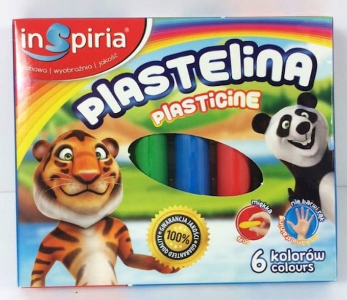 Inspiria Kneedbare Klei Set - 6 Kleuren voor Kinderen