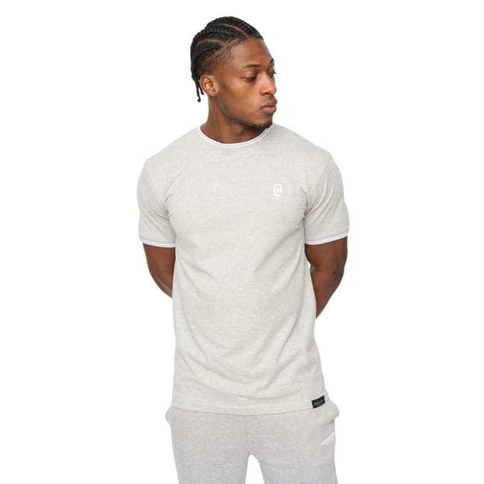Crosshatch Heren Preece T-Shirt (Grijs Marl)