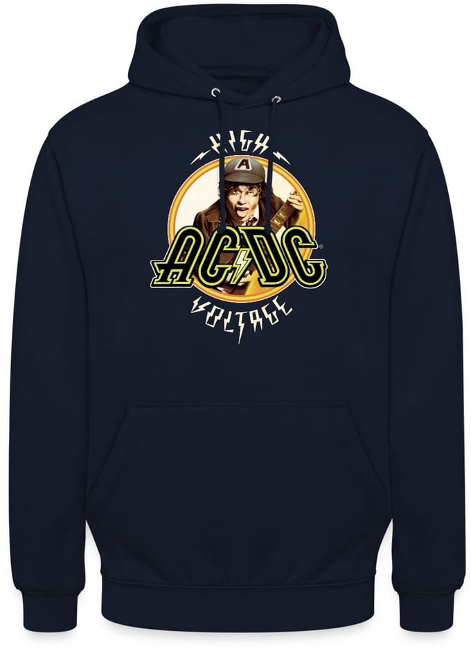 AC/DC Logo High Voltage Album Angus Young Hoodie Unisex