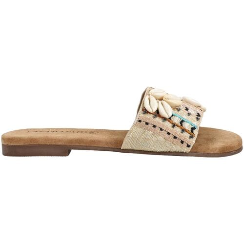 Lazamani - Britta Dames Slippers Offwhite - Maat 37