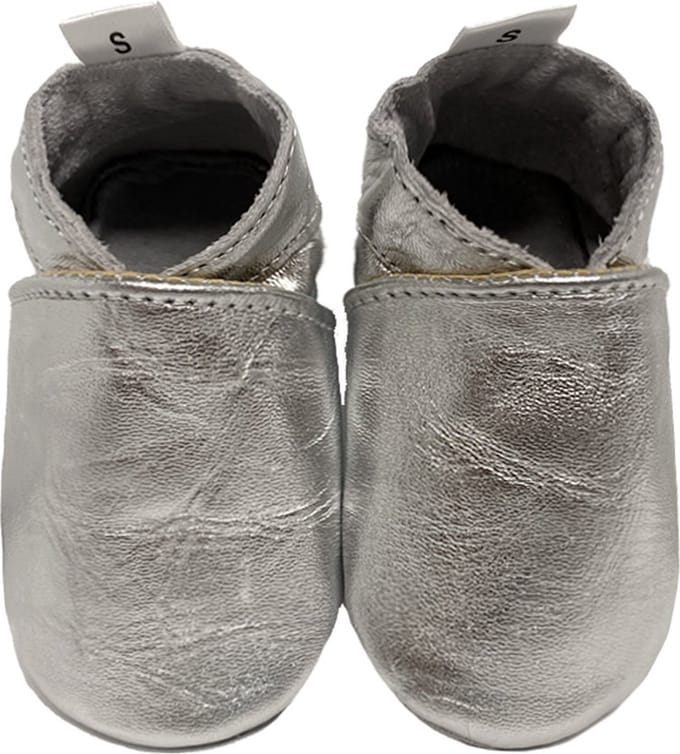 BabySteps babyslofjes Effen Zilver maat 24/25