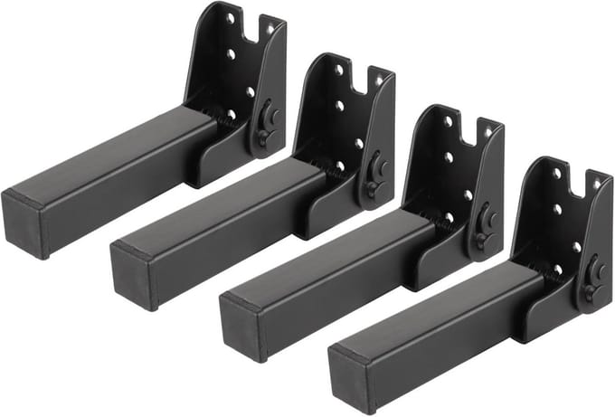 Inklapbare Tafelpoten – 15 cm – 4 Stuks – Zwarte Meubelpoten voor DIY Projecten