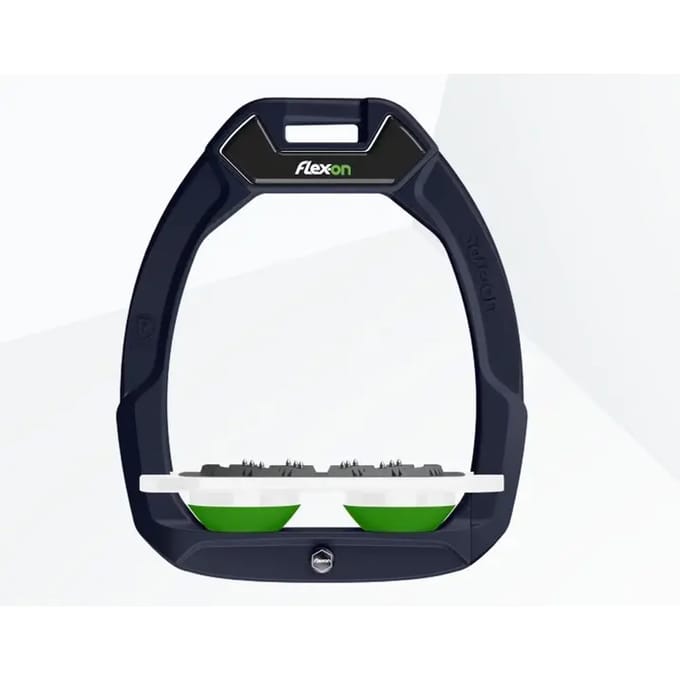 Veiligheidsstijgbeugels Plat Ultra Grip Marine/Wit/Groen Flex-On Safe-On