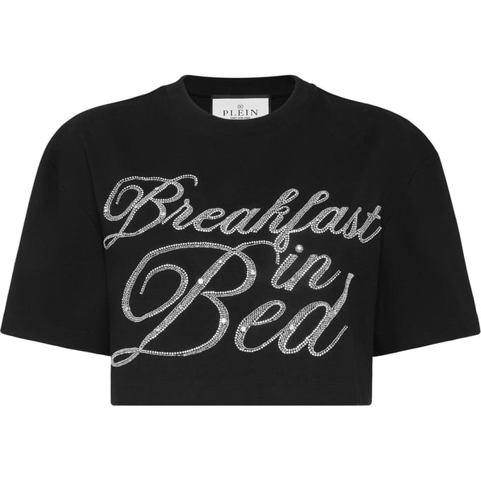 Cropped T-Shirt Breakfast In Bed Crystal