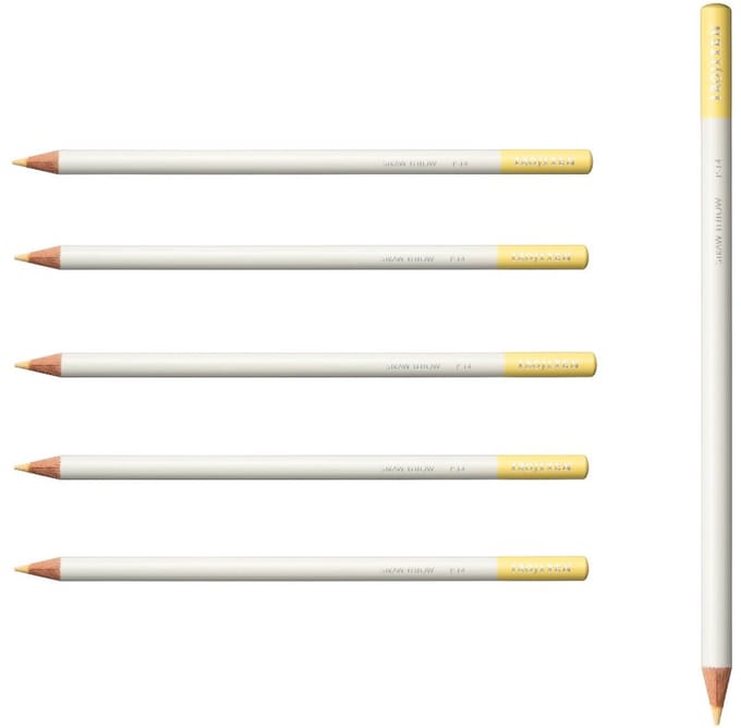 Tombow Irojiten - Kleurpotlood - P14 - Straw yellow - Geel - 6 Stuks