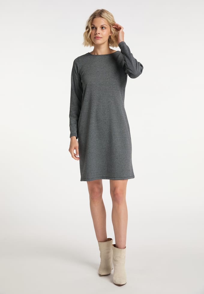 usha Jurk nowles Dames zwart-grijs