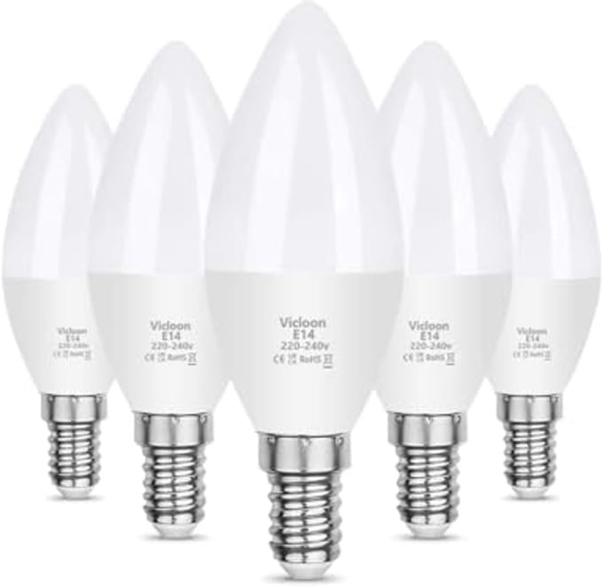 E14 LED Kaarslamp 5,5W Warm Wit 550 Lumen - Set van 5