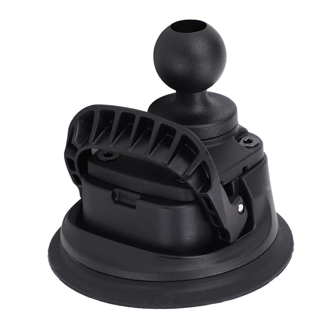 Auto Zuignap Basis met 1 Inch Bal One Touch Snelvergrendeling Sterke Kleefkracht Dashboard Voorruit black