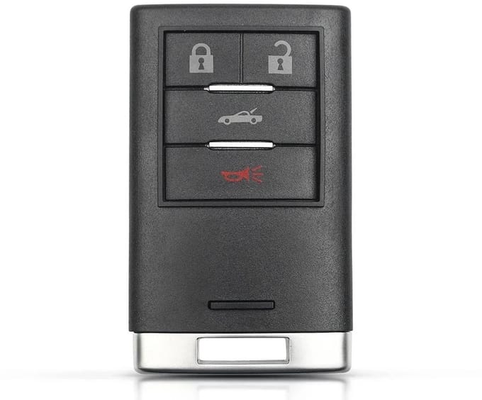 XEOD Autosleutelbehuizing - sleutelbehuizing auto - sleutel - Autosleutel / Geschikt voor: Cadillac STS, CTS & DTS