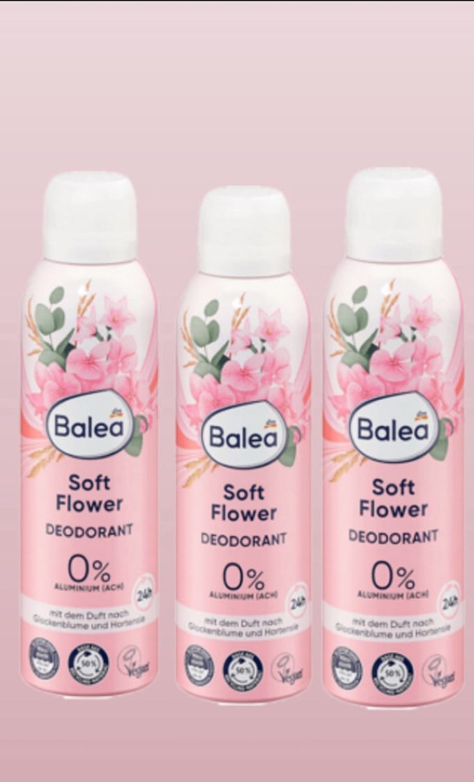Balea deodorant soft flower 3x 200ml