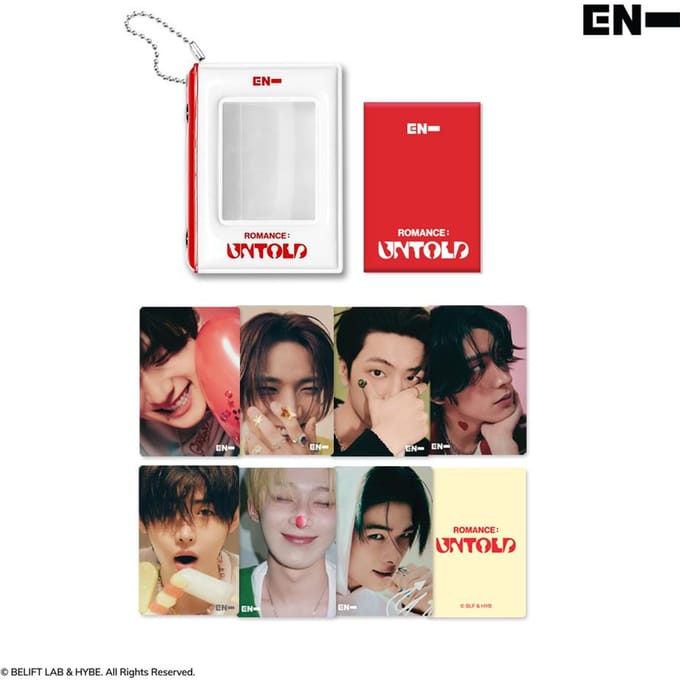 ENHYPEN 3D Lenticulaire Binder (ROMANCE ONVERTELD) red