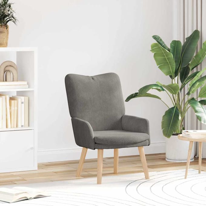 vidaXL - Fauteuil - Lichtgrijs - 63 - x - 67 - x - 94 - cm - Stof