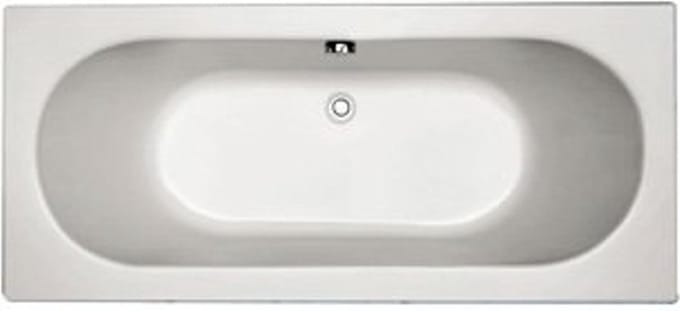 Plieger Liberty bad acryl rechthoekig met poten 180x80x49cm wit