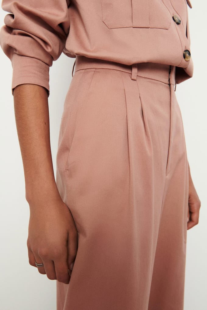 BA&SH Carrot Trousers Blush Maat: M | Pantalons Outlet | Dames | Roze