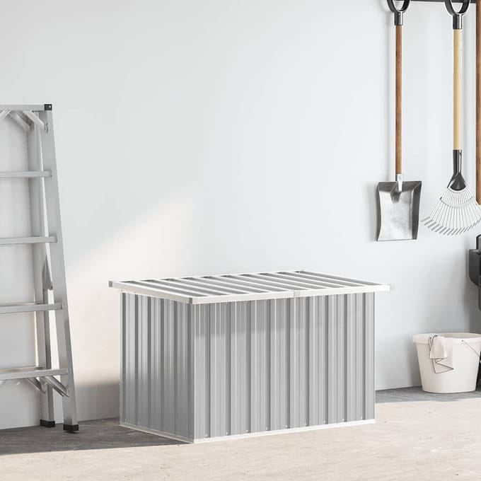 vidaXL - Tuinbox - 109x67x65 - cm - grijs
