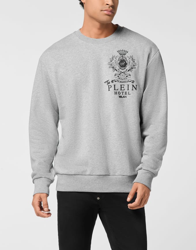 Fleece Round Neck Sweatshirt Plein Hotel