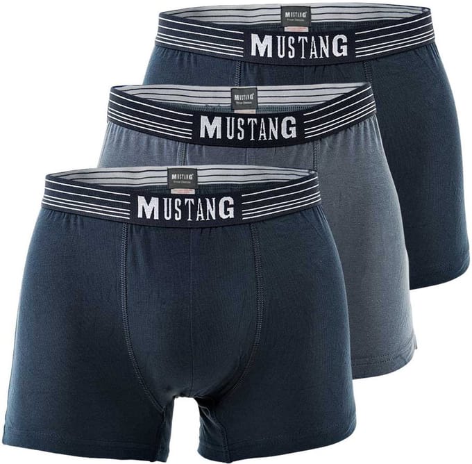 Mustang Boxershorts Retroshorts True Denim 3er Pack Set van 3