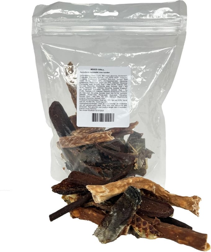 Hondensnack Mixed Grill - Zak á 400 gram