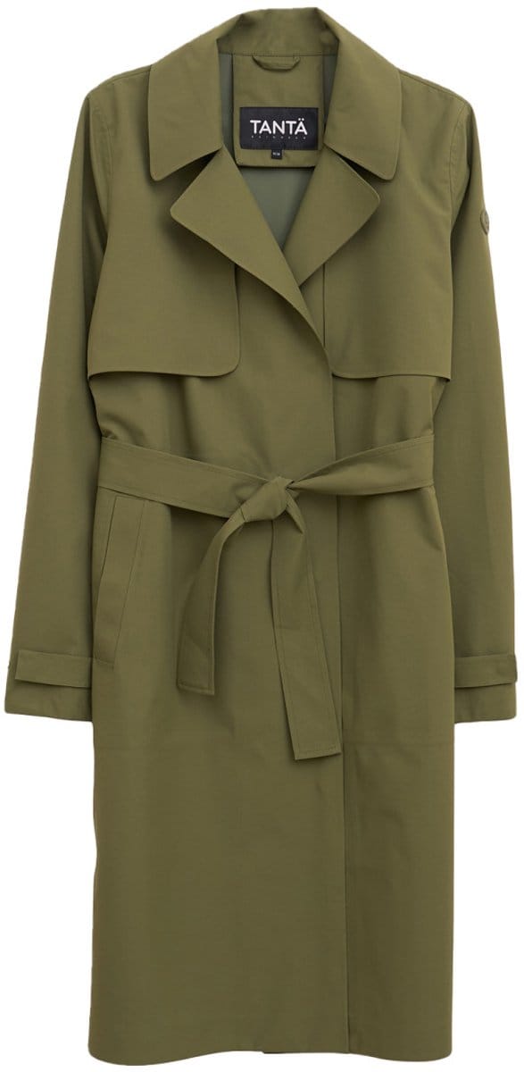 Groene regenjas / trenchcoat Tage van Tantä L