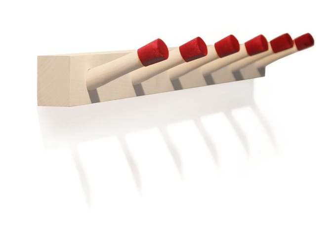 Moormann - Rechenbeispiel plank met haken - rood - S