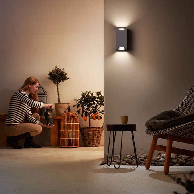 Philips myGarden Trowel - Wandlamp - 2 Lichtpunten - aluminium