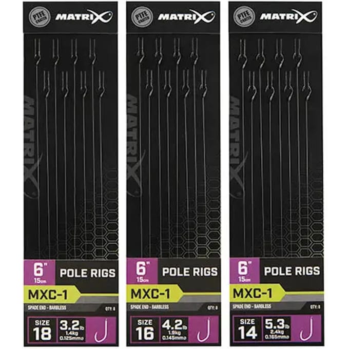 Onthaakbare spinstang Matrix MXC-1 standard pole rig x8