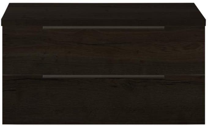 Seville Badmeubelset 100 cm - Wastafelblad Black Oak Edge Greep