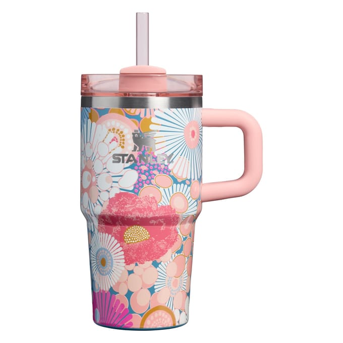 Stanley 1913 Quencher Flow State Vacuüm Geïsoleerd Sorbet 20 oz L H2.0 Tumbler, Wildflower, / 0.59 gray