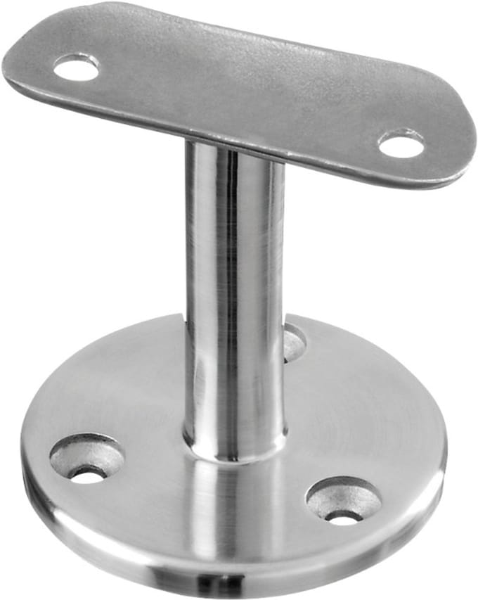 leuningdrager Trapleuninghouder Rond Ø 38–45 mm – RVS Geborsteld – Wandmontage