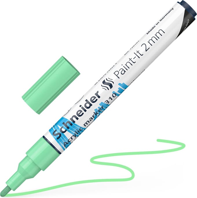 Schneider acrylmarker - Paint-It 310 - 2mm - pastel groen - S-120124